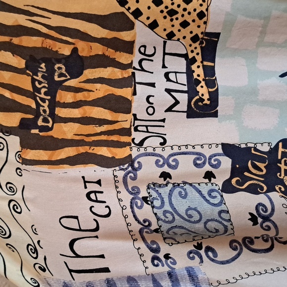 Vintage Abvien XL womens windbreaker jacket cat and dog print - Picture 10 of 12